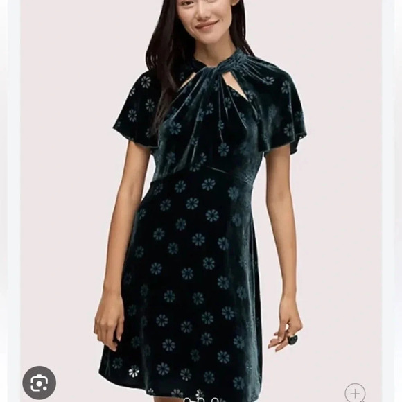 kate spade Dresses & Skirts - Kate Spade New York Spade Clover Velvet Dress size 10​​